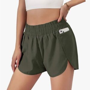 Olive Green Women's Shorts